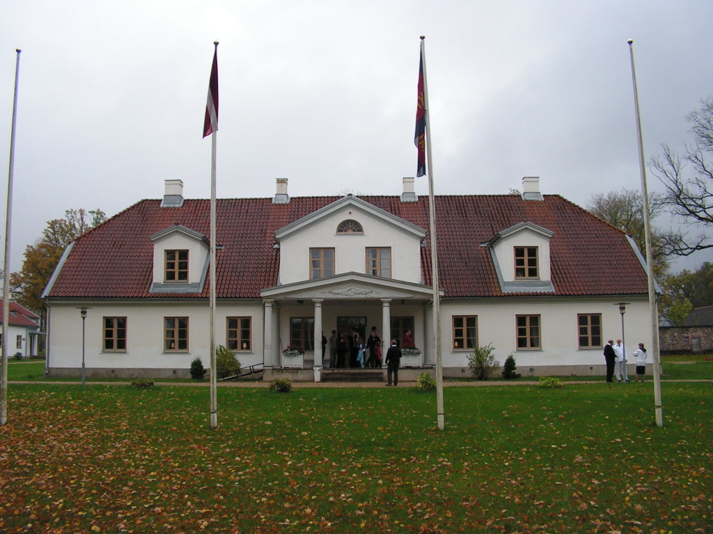 Olof Palmes morföräldrars herrgård Skangal i Lettland