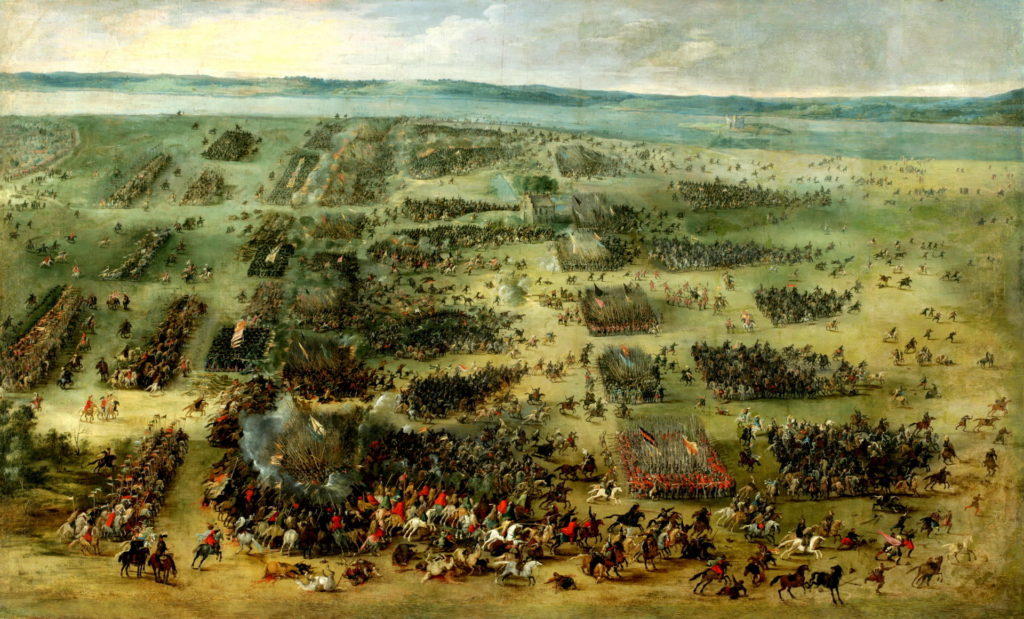 Slaget vid Kirkholm, målning av Peter Snayer 1630.