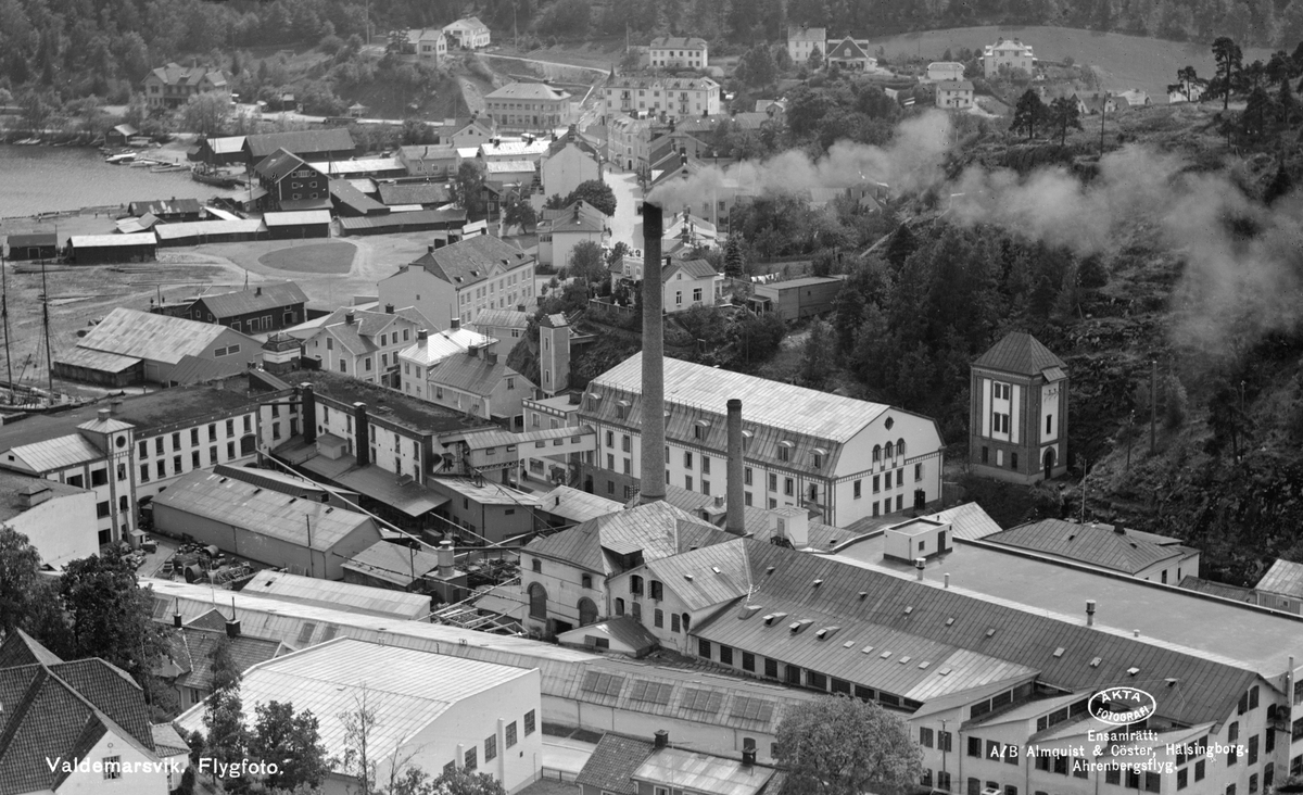 Lundbergs läderfabrik i Valdemarsvik 1933
