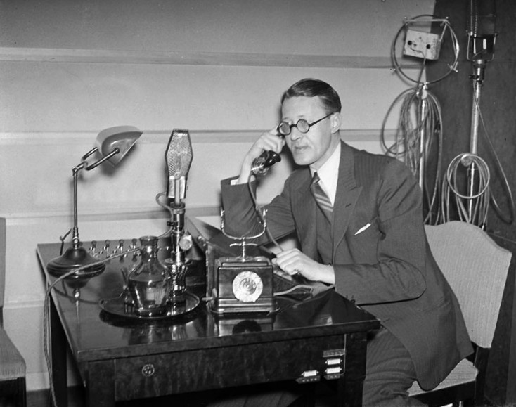 Sven Jerring på Radiotjänst 1937